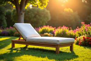 chaise longue de jardin