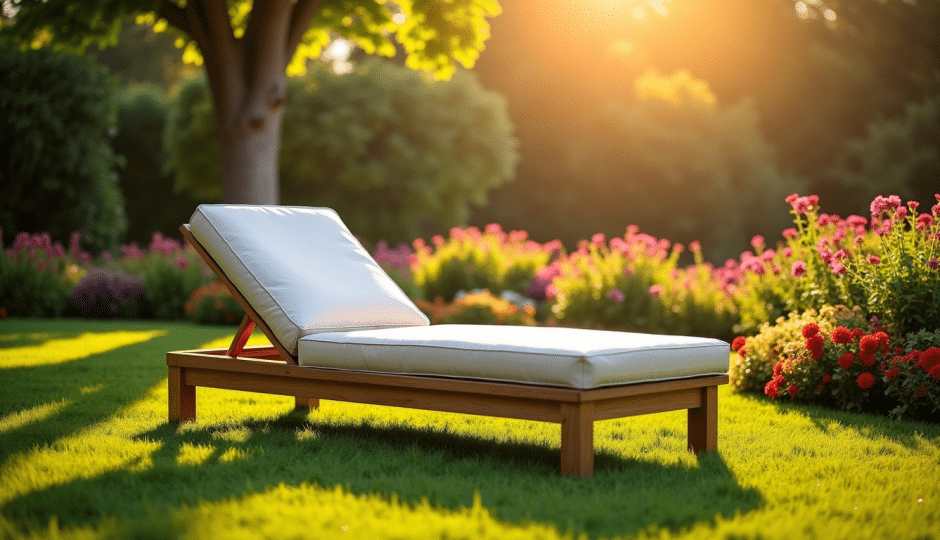 chaise longue de jardin